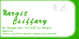 margit csiffary business card